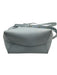 Mansur Gavriel Light Blue Saffiano Leather Drawstring Crossbody Strap Bucket Bag Light Blue / Small