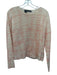 360 Cashmere Size Small Pink & White Cashmere Long semi sheer sleeves Sweater Pink & White / Small