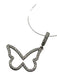 Silver & Clear 925 Silver Moissanite Butterfly Bail Charms Silver & Clear