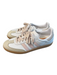 Adidas Shoe Size 9 White & Pink Leather Lace Up Low Top Almond Toe Sneaker Shoes White & Pink / 9