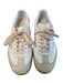 Adidas Shoe Size 9 White & Pink Leather Lace Up Low Top Almond Toe Sneaker Shoes White & Pink / 9