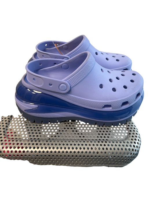 Crocs Shoe Size 10 Periwinkle Croslite Heel Strap Perforated Platform Shoes Periwinkle / 10