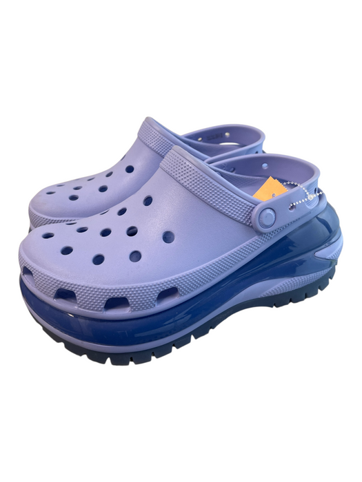 Crocs Shoe Size 10 Periwinkle Croslite Heel Strap Perforated Platform Shoes Periwinkle / 10