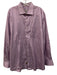 Peter Millar Size XL Purple & White Cotton Striped Button up Long Sleeve Shirt Purple & White / XL