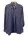 Peter Millar Size XL Blue & White Cotton Micro Button Up Men's Long Sleeve Shirt Blue & White / XL