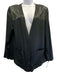 Chanel Size 48 Black Silk Button Front Pockets V Neck Cardigan Black / 48