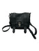 Proenza Schouler Black Leather Silvertone hardware Flap Buckle Crossbody Bag Black / S