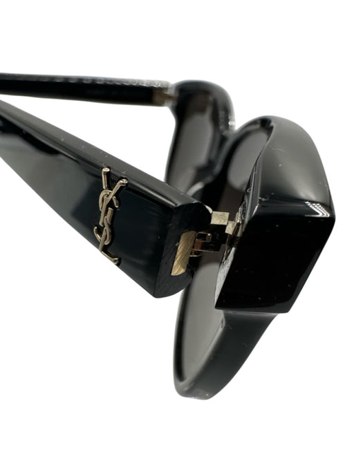 Saint Laurent Black Acetate Logo Tinted Wayfarer Sunglasses Black