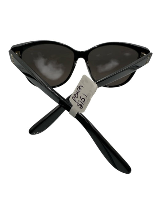 Saint Laurent Black Acetate Logo Tinted Wayfarer Sunglasses Black