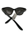 Saint Laurent Black Acetate Logo Tinted Wayfarer Sunglasses Black