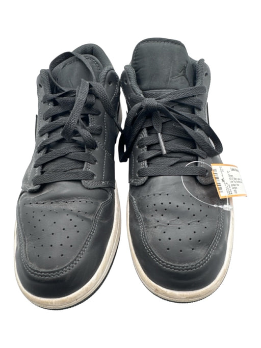 Jordan Shoe Size 10 AS IS Black Leather Solid Sneaker Men's Shoes Black / 10