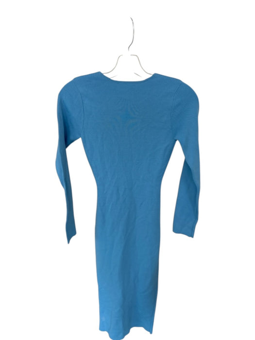 Bardot Size S Sky Blue Long Sleeve Maxi Cutout detail Knot Detail Dress Sky Blue / S