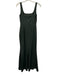 BHLDN Size 4 Dark Green Polyester Blend Sleeveless Square Neck Front Slit Gown Dark Green / 4