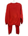 Aviator Nation Size S/M Red Orange Cotton Blend Elastic Waistband Sweat Pant Set Red Orange / S/M