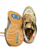Gucci Shoe Size 36 Gold & Multi Shimmer Fabric Almond Toe Lace Up Low Top Shoes Gold & Multi / 36
