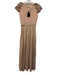 Ted Baker Size 1 Dusty Pink Cap Sleeve Floral Applique Evening Dress Dusty Pink / 1
