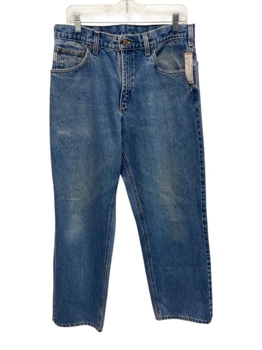 Carhartt Size 34 Light Wash Cotton Solid Jean Men's Pants Light Wash / 34