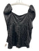 Lovers + Friends Size XS Black Polyester Polka Dots Puff Sleeve Zip Back Dress Black / XS