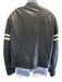 Polo Size XL Black & White Lamb Solid Vintage Zipper Men's Jacket Black & White / XL