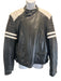 Polo Size XL Black & White Lamb Solid Vintage Zipper Men's Jacket Black & White / XL