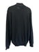 Polo Size L Black Cotton Solid Quarter Zip Men's Sweater Black / L