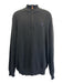 Polo Size L Black Cotton Solid Quarter Zip Men's Sweater Black / L