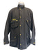 Barbour Size Est XL Black Waxed Cotton Solid Buttons Zipper Men's Jacket Black / Est XL