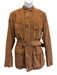 Belstaff Size XL Brown Cotton Solid Buckle Detail Belt Inc Men's Jacket Brown / XL