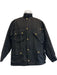 Barbour Size Est XL Black Waxed Cotton Solid Buckle Detail Zipper Men's Jacket Black / Est XL