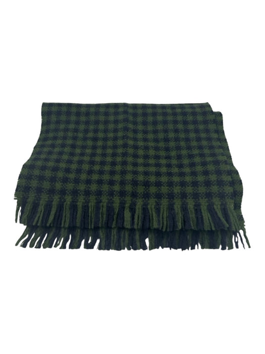 Barbour Green & Blue Lambswool Solid Men's Scarf Green & Blue