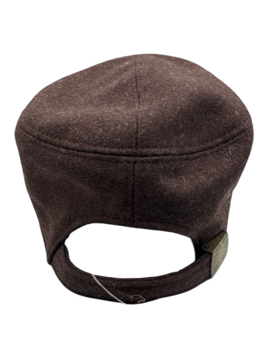 Belstaff NWT Brown Wool Solid Men's Hat Brown