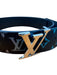 Louis Vuitton Black & Multi Leather logo Box Inc. Men's Belt Black & Multi