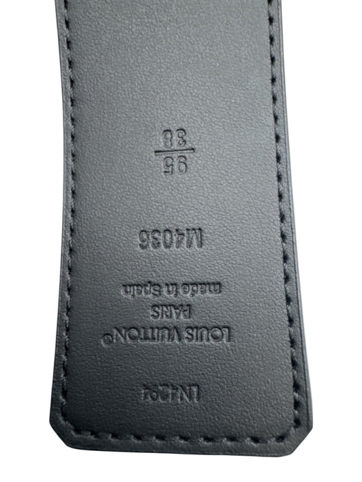 Louis Vuitton Black & Multi Leather logo Box Inc. Men's Belt Black & Multi