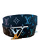 Louis Vuitton Black & Multi Leather logo Box Inc. Men's Belt Black & Multi