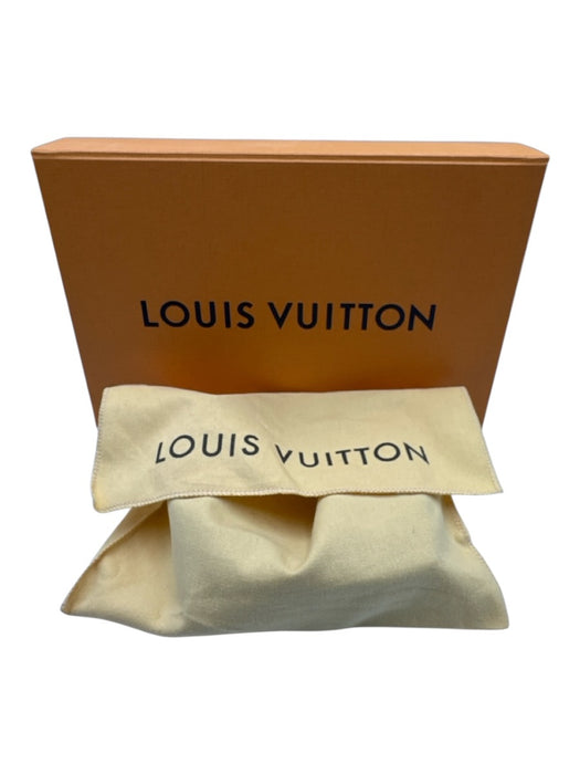 Louis Vuitton Black & Multi Leather logo Box Inc. Men's Belt Black & Multi