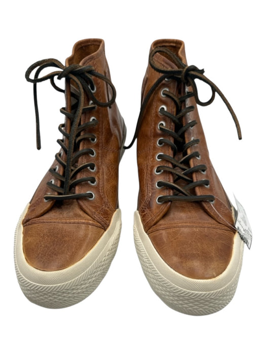 Frye Shoe Size 9 Brown & White Leather Solid High Top Men's Shoes Brown & White / 9