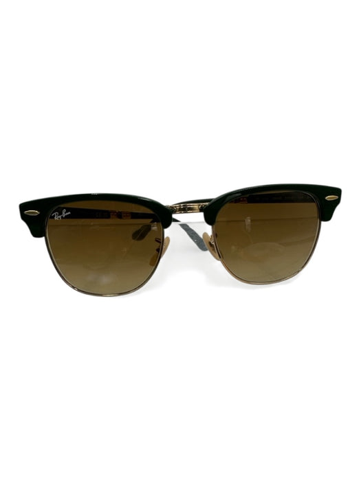 RayBan Green & Gold Foldable Men's Sunglasses Green & Gold
