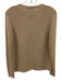 J. McLaughlin Size S Beige Cotton Blend Knit V Neck Pullover Sweater Beige / S
