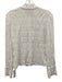 Frame Size S White Cotton Blend Long Sleeve Scrunched Button Up Gathering Top White / S