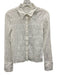 Frame Size S White Cotton Blend Long Sleeve Scrunched Button Up Gathering Top White / S