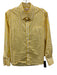 Frances Valentine Size XS White & yellow Cotton Striped Long Sleeve Shirt Top White & yellow / XS