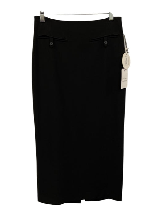 Staud Size 6 Black Polyester Blend Pocket Detail Back Slit Back Zip Maxi Skirt Black / 6