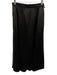 Weekend Max Mara Size 6 Black PU Leather Paneled A Line Side Zip Midi Skirt Black / 6