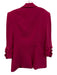 Cinq a Sept Size 2 Hot pink Triacetate Blend Scrunch Detail 3/4 Sleeve Jacket Hot pink / 2