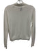 Vince Size S White Cotton Blend Perforated Knit Button Front Collared Sweater White / S