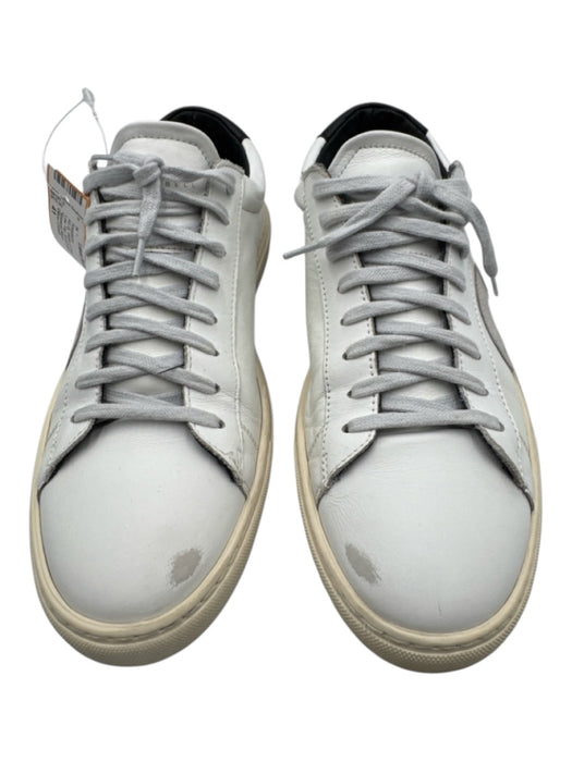 Oliver Cabell Shoe Size 41 White & Gray Leather Lace Up Low Top Sneakers White & Gray / 41