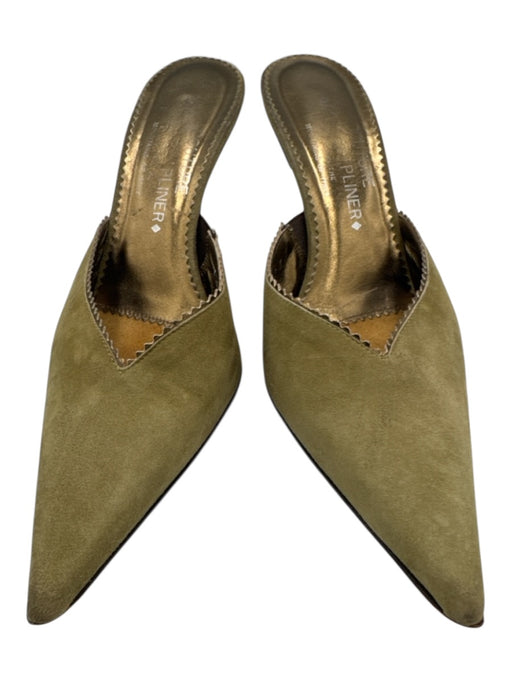 Couture Donald J Pliner Shoe Size 8 Sage green Leather Upper Suede Mules Sage green / 8