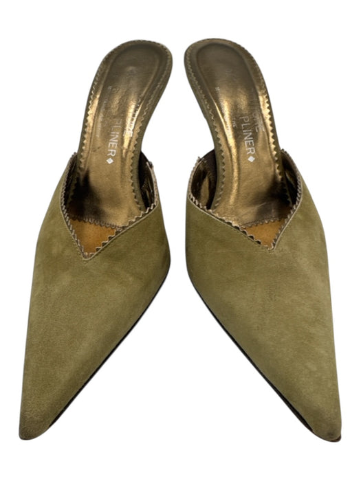 Couture Donald J Pliner Shoe Size 8 Sage green Leather Upper Suede Mules Sage green / 8