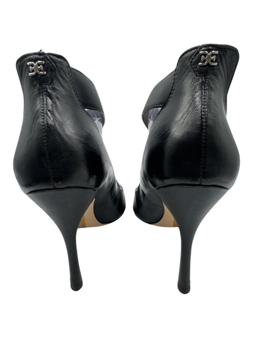Sam Edelman Shoe Size 8.5 Black Leather Upper Diagonal Strap Buckle Detail Pumps Black / 8.5