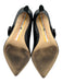 Sam Edelman Shoe Size 8.5 Black Leather Upper Diagonal Strap Buckle Detail Pumps Black / 8.5